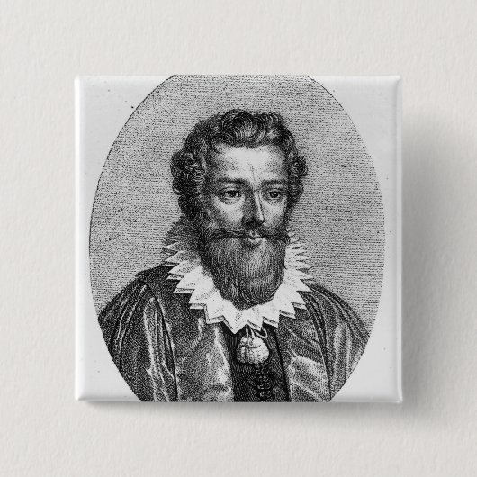 Francois Viete Vierkante Button 5,1 Cm (Voorkant)
