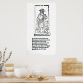 Francois Villon uit 'Oeuvres' Poster (Keuken)