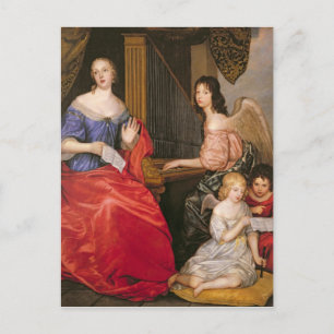 Francoise Louise Duchess La Valliere met Briefkaart