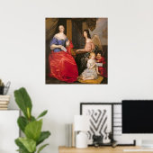 Francoise Louise Duchess La Valliere met Poster (Thuiskantoor)