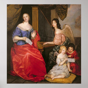Francoise Louise Duchess La Valliere met Poster