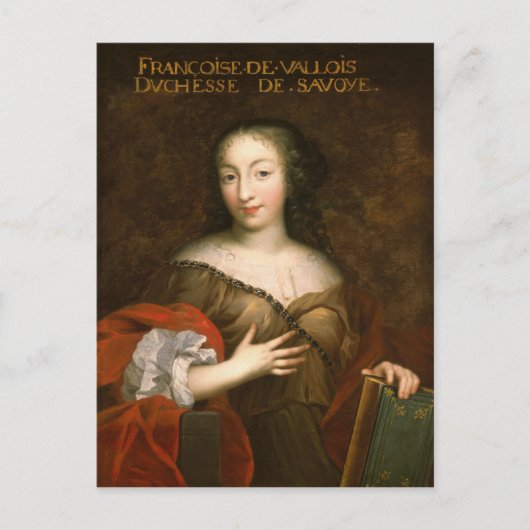 Francoise-Madeleine d'Orleans Duchess of Savoy Briefkaart (Voorkant)