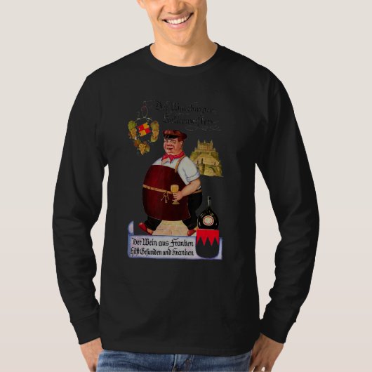 Franconia Germany Cellar Master Illustration With  T-shirt (Voorkant)