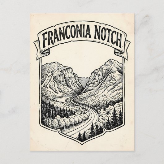 Franconia Notch Briefkaart (Voorkant)