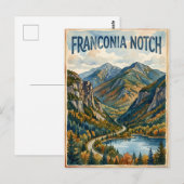 Franconia Notch Briefkaart (Voorkant / Achterkant)