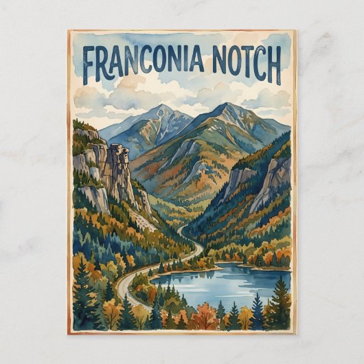 Franconia Notch Briefkaart (Voorkant)