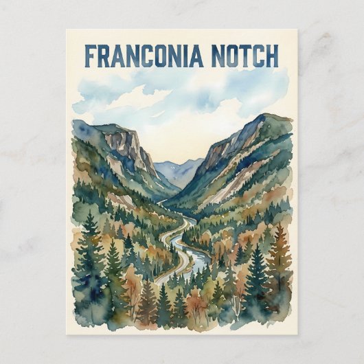 Franconia Notch Briefkaart (Voorkant)
