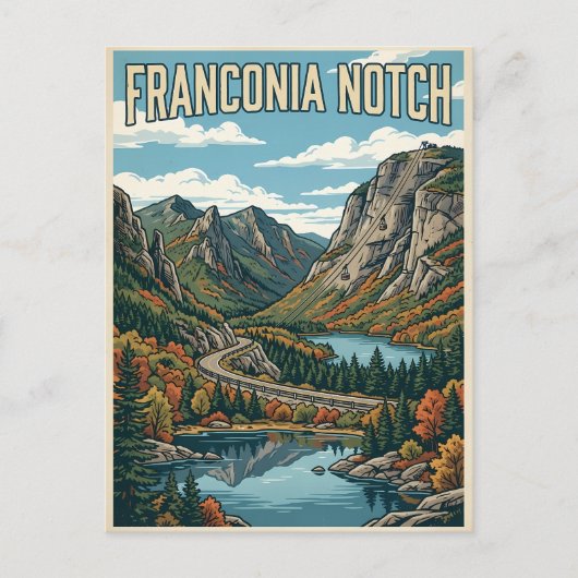 Franconia Notch Briefkaart (Voorkant)