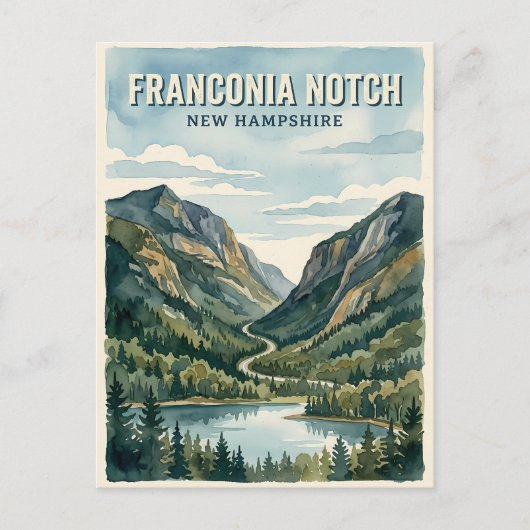 Franconia Notch Briefkaart (Voorkant)