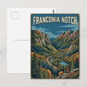 Franconia Notch Briefkaart (Voorkant / Achterkant)