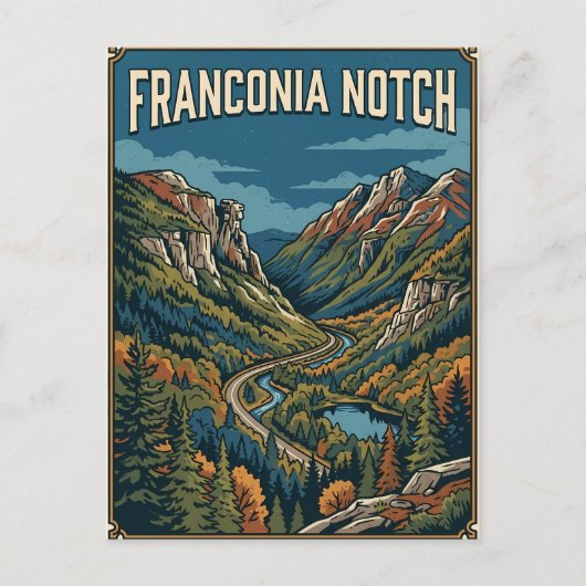 Franconia Notch Briefkaart (Voorkant)