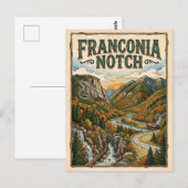 Franconia Notch Briefkaart (Voorkant / Achterkant)