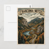 Franconia Notch Briefkaart (Voorkant / Achterkant)