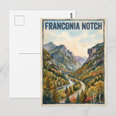Franconia Notch Briefkaart (Voorkant / Achterkant)