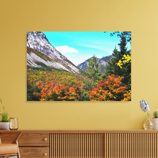 Franconia Notch Canvas Afdruk (Insitu (Woonkamer))