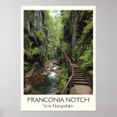 Franconia Notch New Hampshire Gorge Poster (Voorkant)