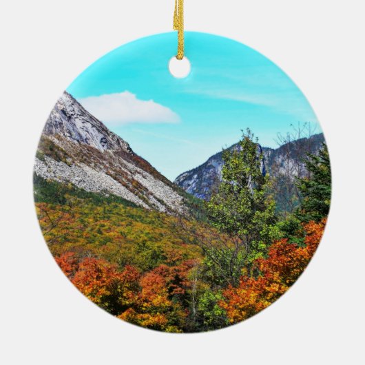 Franconia Notch Round Ornament (Achterkant)