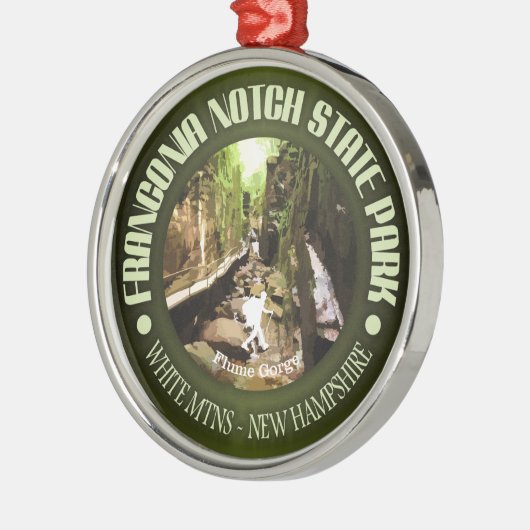 Franconia Notch SP Metalen Ornament (Links)