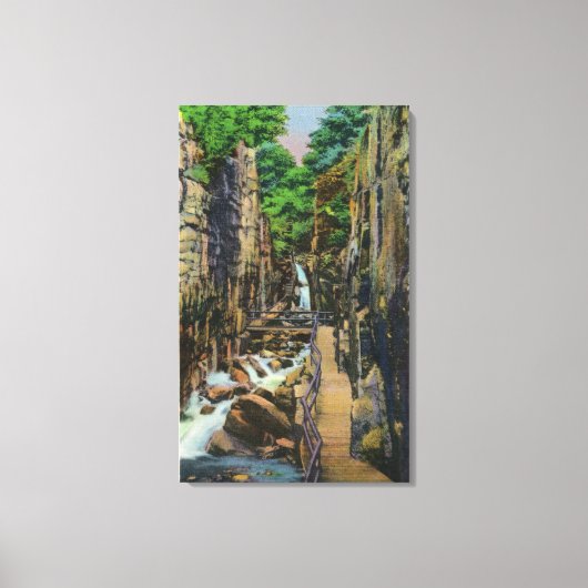 Franconia Notch State Park 2 Canvas Afdruk (Voorkant)