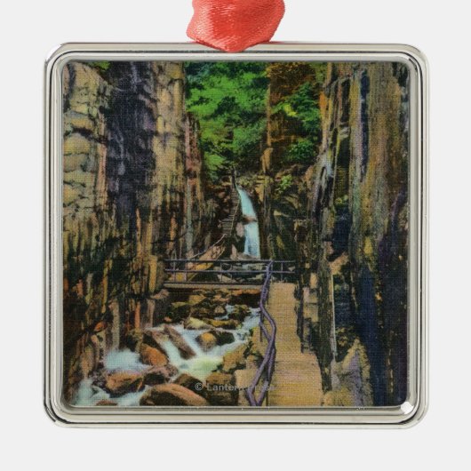 Franconia Notch State Park Metalen Ornament (Voorkant)