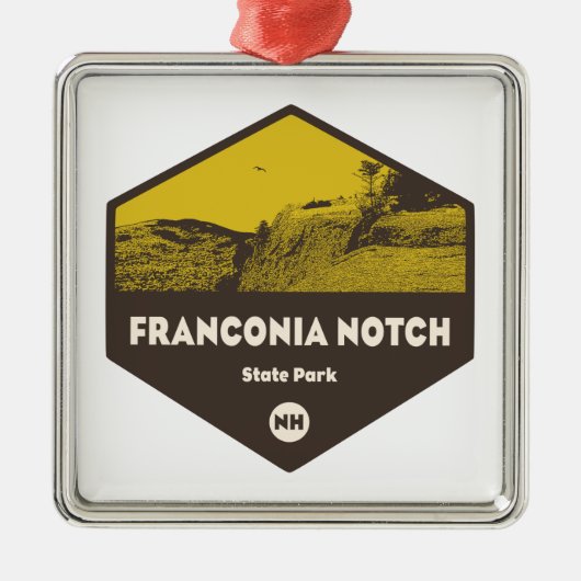 Franconia Notch State Park New Hampshire Metalen Ornament (Voorkant)