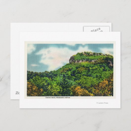 Franconia Notch State Park Uitzicht van Indiaas ho Briefkaart (Voorkant / Achterkant)
