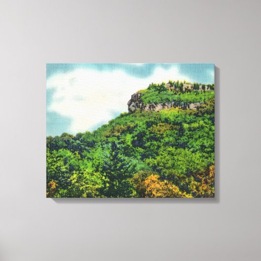 Franconia Notch State Park Uitzicht van Indiaas ho Canvas Afdruk (Voorkant)
