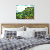 Franconia Notch State Park Uitzicht van Indiaas ho Canvas Afdruk (Insitu (Slaapkamer))