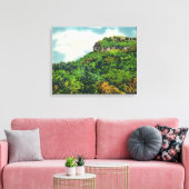 Franconia Notch State Park Uitzicht van Indiaas ho Canvas Afdruk (Insitu (Woonkamer))