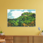 Franconia Notch State Park Uitzicht van Indiaas ho Canvas Afdruk (Insitu (Woonkamer))