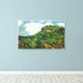 Franconia Notch State Park Uitzicht van Indiaas ho Canvas Afdruk (Insitu (Houten vloer))