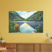 Franconia Notch Uitzicht van Profile Lake Canvas Afdruk (Insitu (Woonkamer))