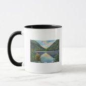 Franconia Notch Uitzicht van Profile Lake Mok (Links)