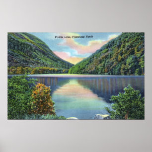 Franconia Notch Uitzicht van Profile Lake Poster