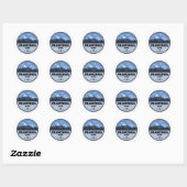 Franconia Range New Hampshire Kamperen Ronde Sticker (Vel)