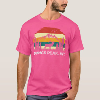 Francs Peak Wy Mountain Hiking Natuur Buitenkamp T-shirt
