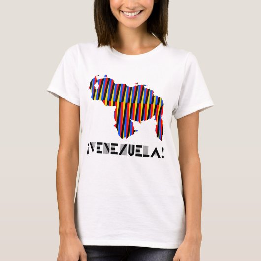 FRANELA VENEZUELA MAPA CRUZ DIEZ T-SHIRT (Voorkant)