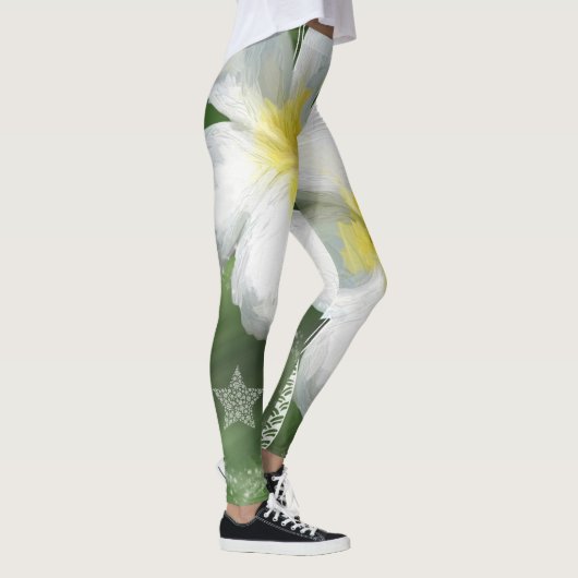 Frangapangie-Leggings in groen en wit Leggings (Rechts)