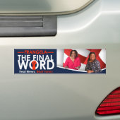 Frangela - "The Final Word"-Bumpersticker Bumpersticker (Op auto)