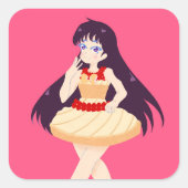 Frangi Mars Vierkante Sticker (Voorkant)