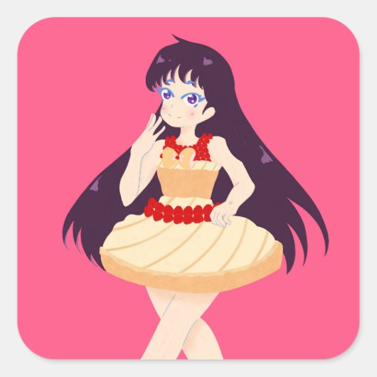 Frangi Mars Vierkante Sticker (Voorkant)