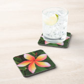 Frangipani-bloem Bier Onderzetter (Rechterzijde)