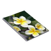 Frangipani bloem Cook Eilanden Notitieboek (Rechterzijde)
