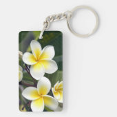Frangipani bloem Cook Eilanden Sleutelhanger (achterkant)