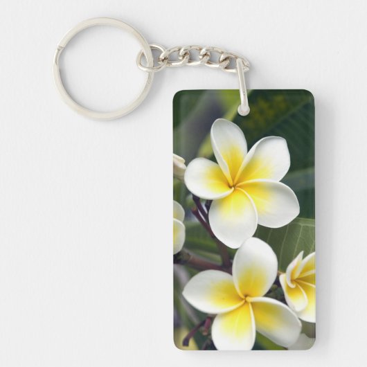 Frangipani bloem Cook Eilanden Sleutelhanger (Voorkant)