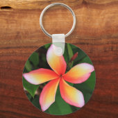 Frangipani-bloem Sleutelhanger (Voorkant)