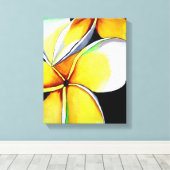 Frangipani-bloemencanvas, Sacha Grossel Art Canvas Afdruk (Insitu (Houten vloer))