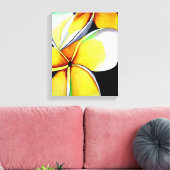 Frangipani-bloemencanvas, Sacha Grossel Art Canvas Afdruk (Insitu (Woonkamer))