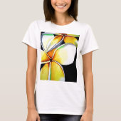 Frangipani-bloemendames t-shirt (Voorkant)