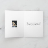 Frangipani bloemkje bedankt je kaartje (Binnen)